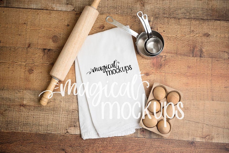 Download Flour Sack Towel Mockup Farmhouse Flour Sack Towel Flat Lay | Etsy