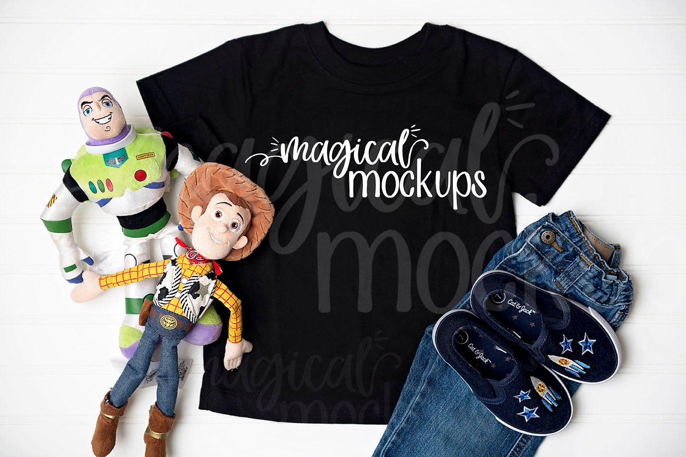 Download Toddler Tee Mockup in Black Kid T-Shirt Flat Lay Youth | Etsy