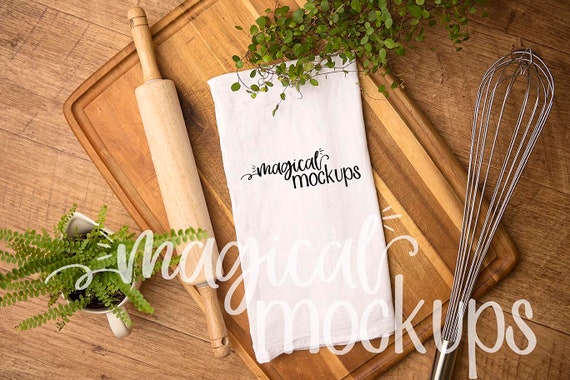 Download Flour Sack Towel Mockup Fall Farmhouse Flour Sack Towel Flat | Etsy