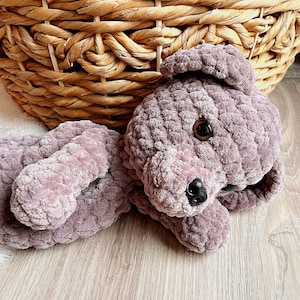 Reggie Pup Snuggler ENGLISH PDF Crochet Pattern Amigurumi Handmade Stuffed Toy Dog image 7