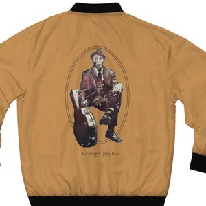 Blues People Illustrated: Mississippi John Hurt Bomber Jacket