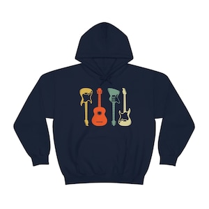 Mississippi Chicago Blues Music Retro Hoodie Gibson Fender Vintage Guitar Robert Johnson Muddy Waters Howlin&#39; Wolf Gift for Him Her