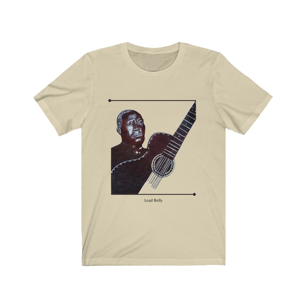 Blues Folk Art Black Music History Leadbelly Tshirt Gift for Dad Etsy UK