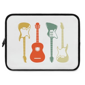 Texas Blues Retro Guitar American Music History Stevie Ray Vaughn Lightnin Hopkins Dallas Houston Austin Lone Star State Laptop Sleeve