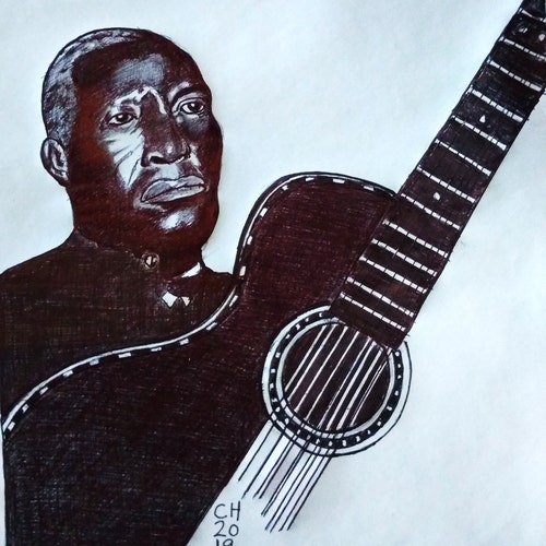 Lead Belly Country Blues Music T Shirt Delta Folk Son House