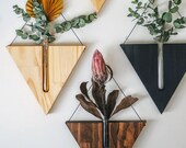 Wall decor Propagation station Wooden vase Wall planter indoor Gifts for her Gifts for plant lovers Hanging plants