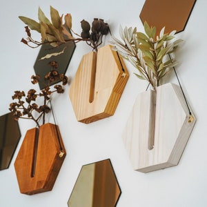 Wandbehang / Vermehrungsstation / Wandpflanzer / Holzdekor / Wandkunst / Einweihungsgeschenk / Geschenke für Pflanzenliebhaber / Umweltfreundliche Geschenke
