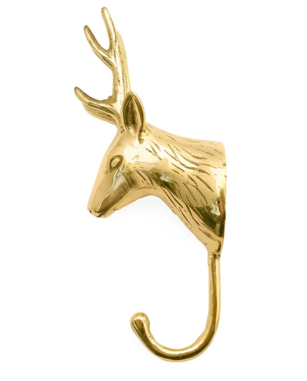 Brass Hook / Wall Hook / Nursery Hook / Gold Homewares / Animal Head Hook / Decorative  Hook / Safari Decor / Gold Details / Home Accents 