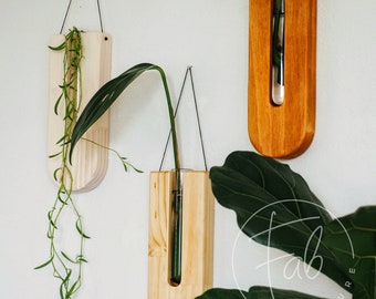 Wall Planters / Boho Home Decor / Mid-century wall art / Unique decor / Propagation stations