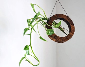 Übertopf / Mobile / Pflanzenaufhänger / Holzvase / Dekor / Holzdekor / Vermehrungsstation / Geschenke für Sie / Pflanzenliebhaber