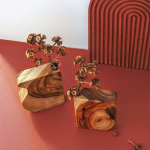 Flower Vase / Wooden Vase / Timber Vase / Home Decor / Gift for Her ...