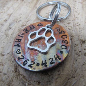 Tiermarke//Große Hundemarke//Anhänger für großen Hund//Custom Pet ID-marke//Patina Tiermarke//Personalisierte Haustiermarke//Hundemarke//Namensschild