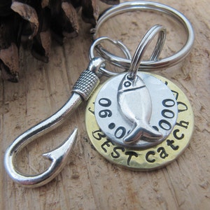 My Best catch keychain,Valentines Day gift, boyfriend gift,Fisherman keychain,Anniversary gift,gift for fisherman,I love you gift
