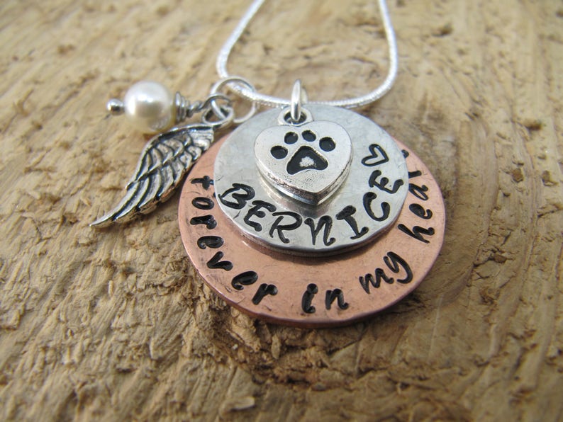 Pet Memorial Jewelry Gift for Loss of Pet Dog Memorial Etsy