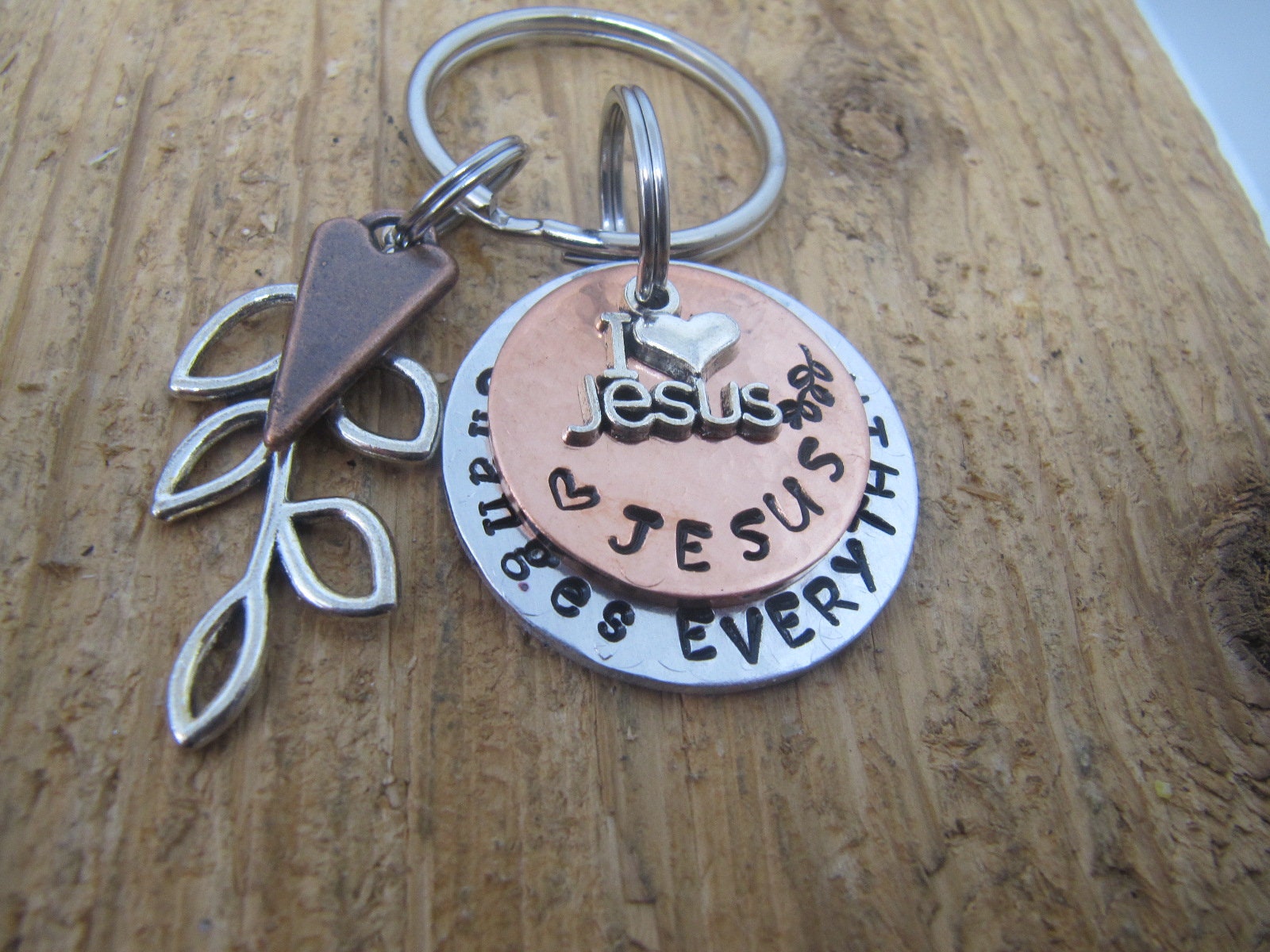 Jesus Keychain Jesus Changes Everything Christian Jewelry Etsy
