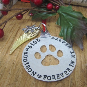 Pet Memorial Christmas Ornament, Pet Christmas Ornament, Dog Christmas Ornament, Christmas ornament for Cat, Cat Christmas Ornament,Memorial
