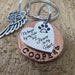 Dog memorial, Cat memorial,  Pet memorial key chain, loss of pet, Sympathy gift,  loss of pet, No longer by my side forever in my heart 