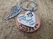 Dog memorial, Cat memorial,  Pet memorial key chain, loss of pet, Sympathy gift,  loss of pet, No longer by my side forever in my heart 
