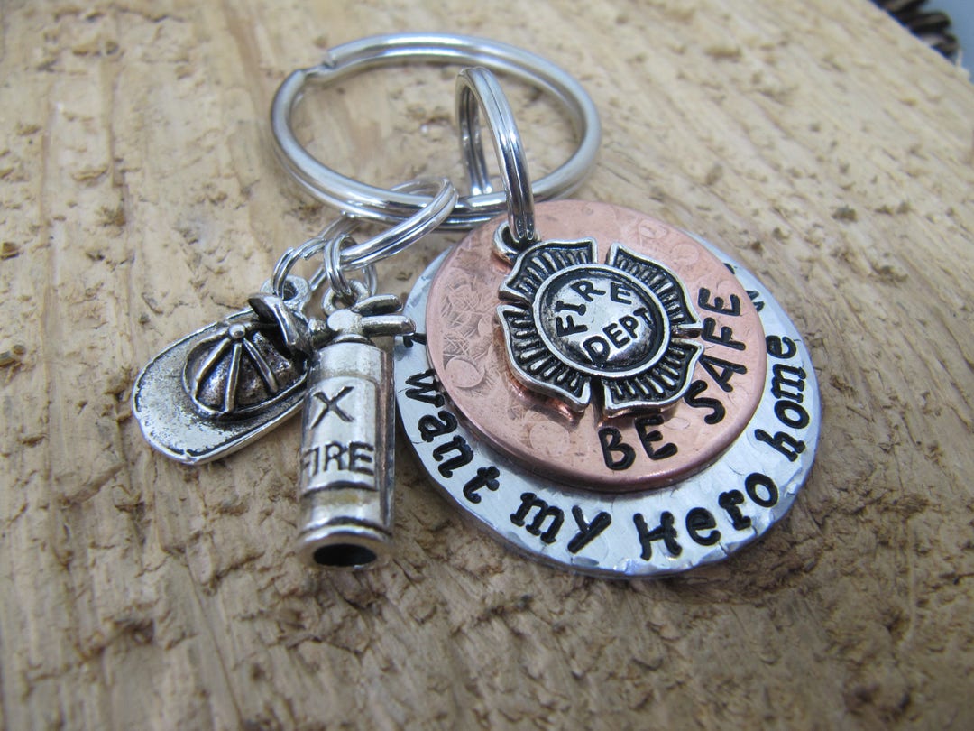 Fire Fighter Key Chain Gift for Fireman Fire Fighter Be Etsy
