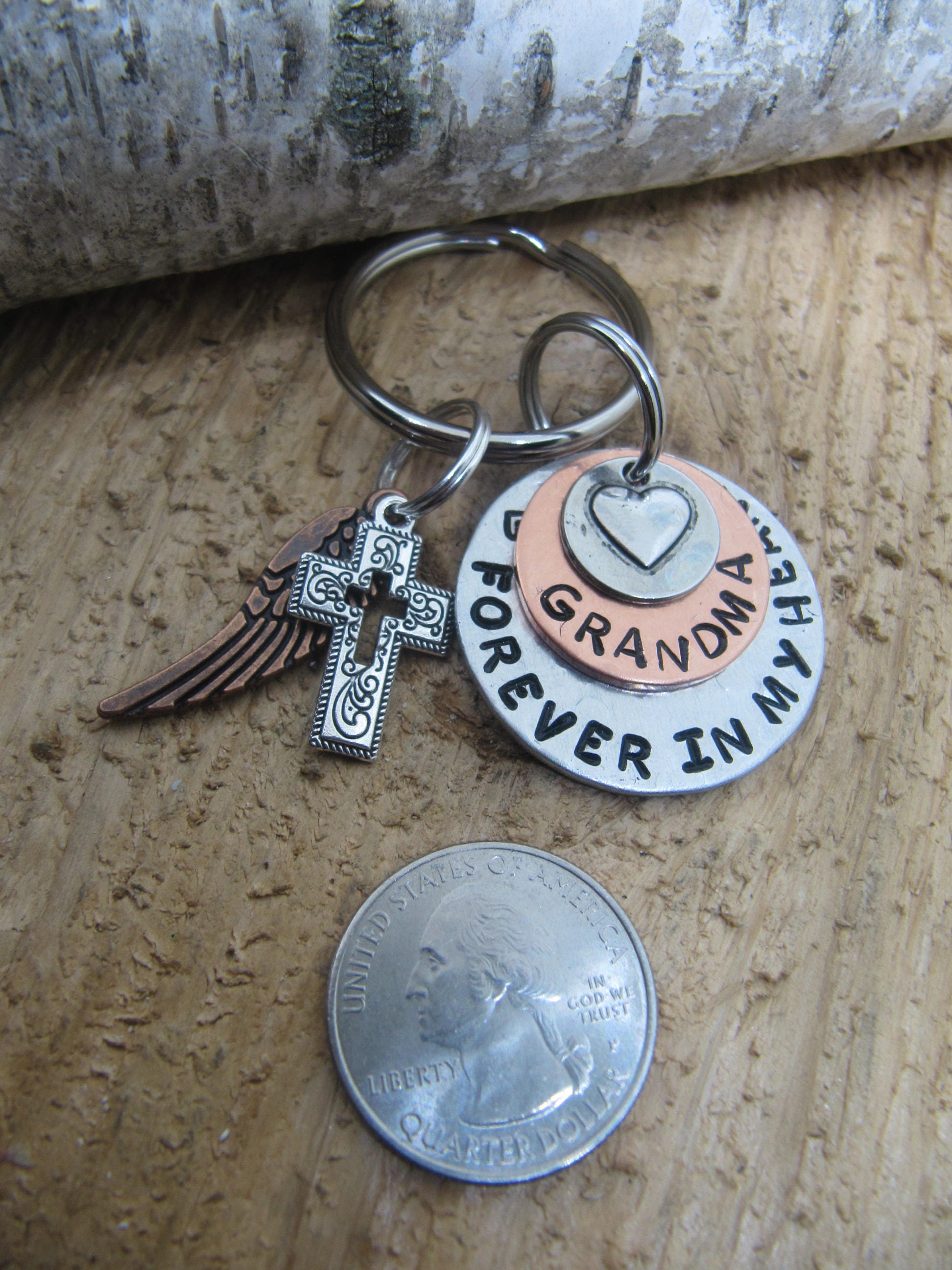 Grandma Memorial Memorial Key chain Loss of Grandma Key | Etsy