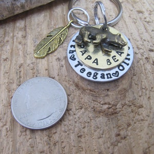 Fathers Day Gift, Personalized Daddy Gift, Gift for Dad, Papa Bear Key ...