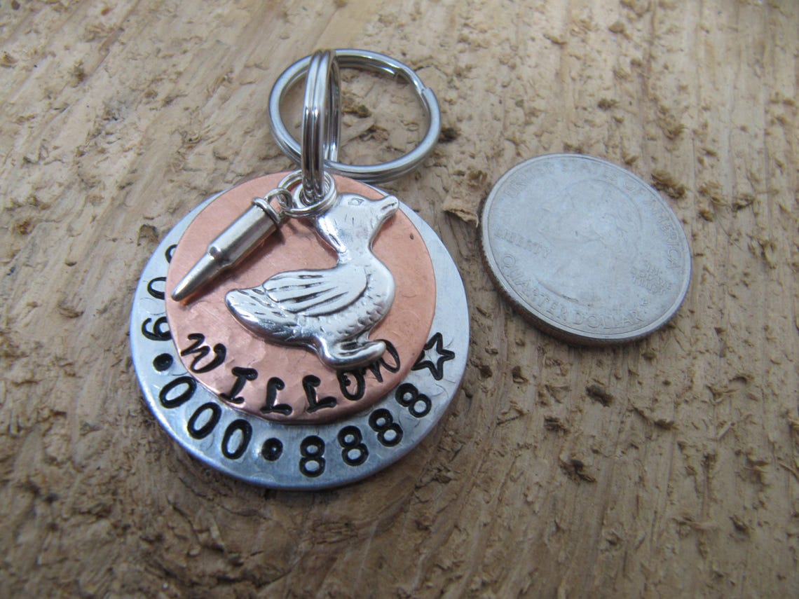 Pet ID Tagduck Hunting Dog large Dog Pet Tagpersonalized Etsy