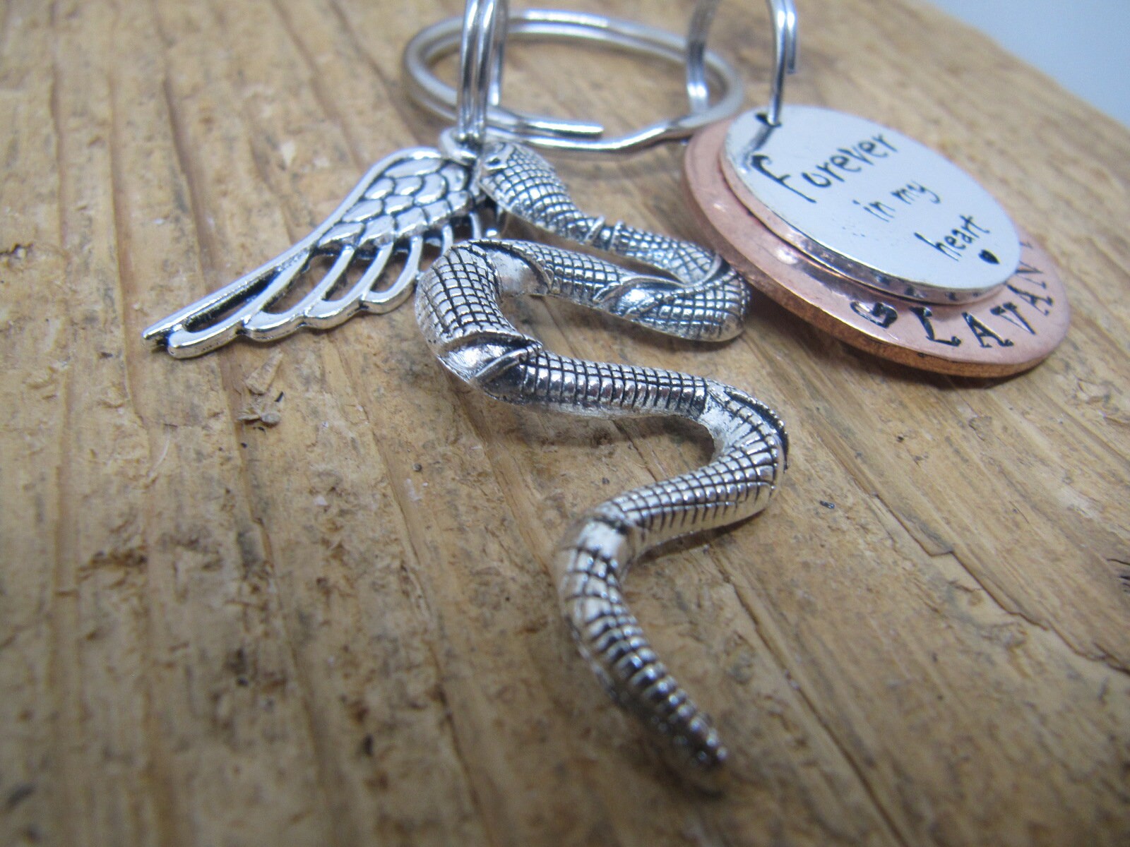 Snake Memorial Snake Keychain Keychain for Loss of Snake | Etsy