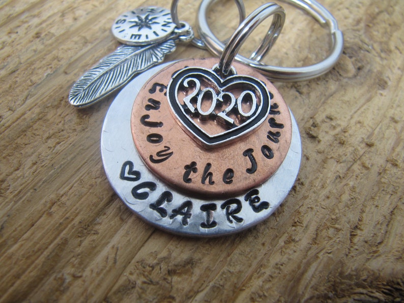 Enjoy the Journey keychain High School Graduation gift Graduation keychain Graduation 2021 College graduation 2021 Graduation 2021