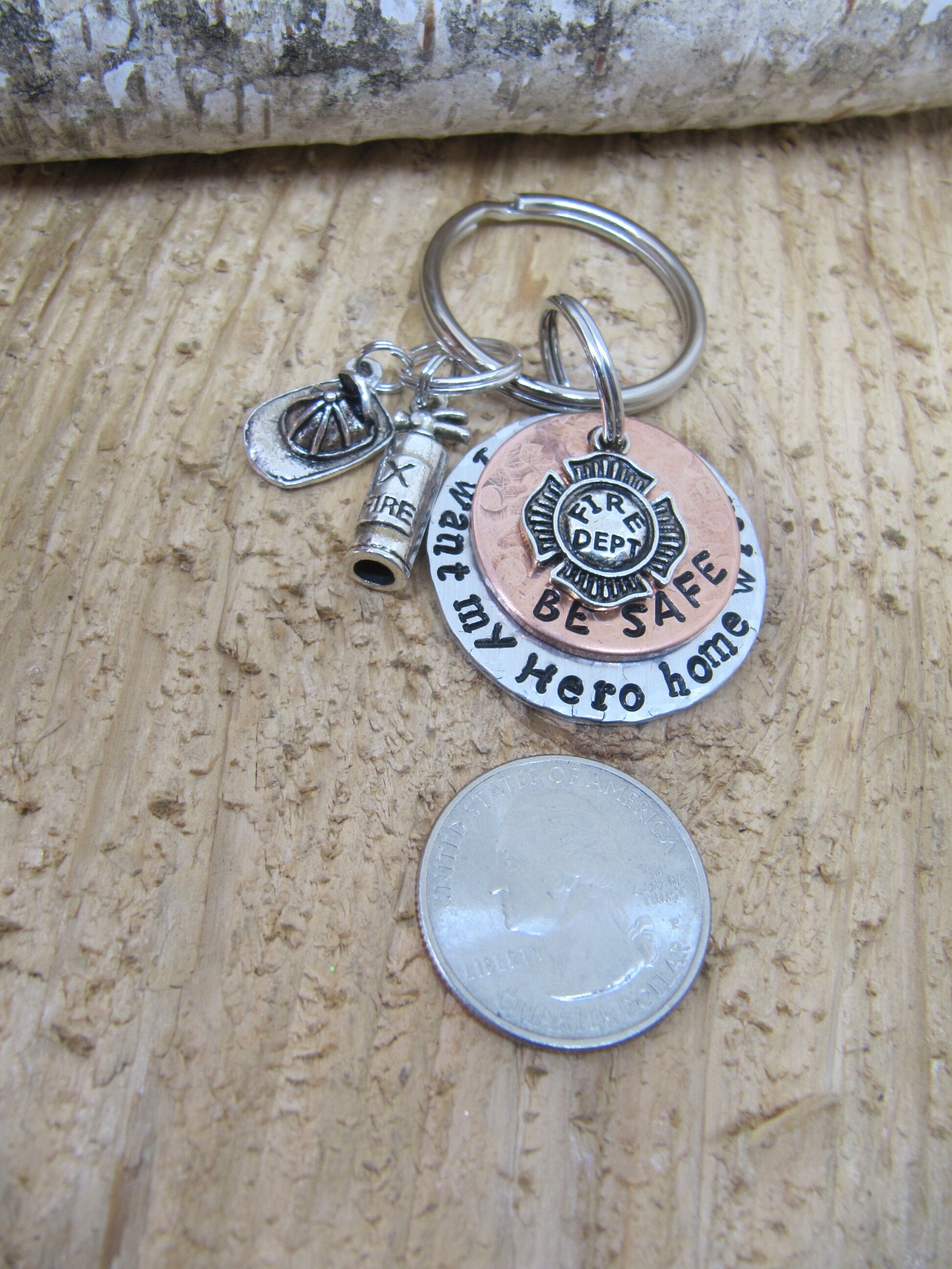 Fire Fighter key chain gift for fireman Fire Fighter Be | Etsy