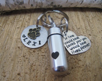 Pet memorial, Pet urn, Urn keychain, Loss of Dog, loss of cat, Cat memorial, Pet memorial key chain, Dog memorial, Pet urn key chain, Urn