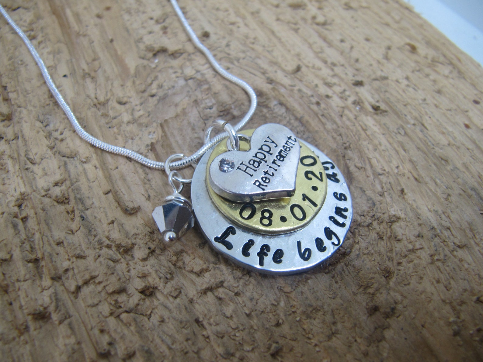 Retirement Jewelry Retirement Gift Gift for Retirement Hand Etsy