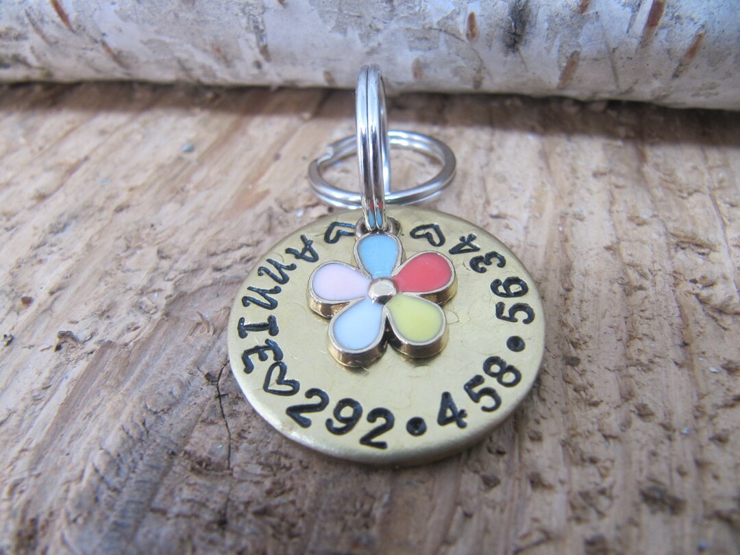 Pet ID Tag, Dog Name Tag, Cat Name Tag, Custom ID Tags for Pet, Pet ...