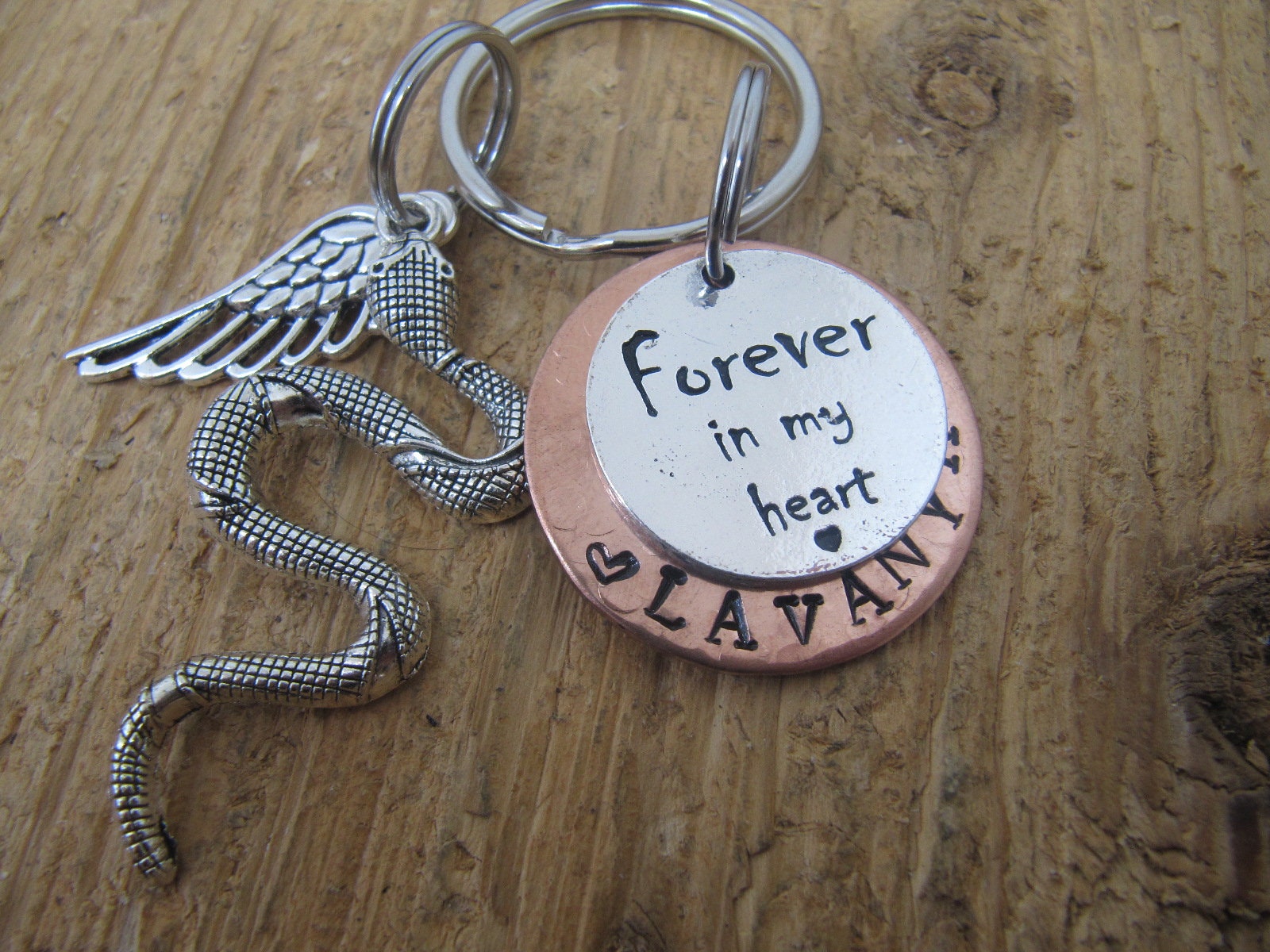 Snake Memorial Snake Keychain Keychain for Loss of Snake | Etsy