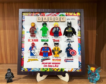 Personalized Superhero Dad Gift | 2024 Fathers Day Gift | Super Dad | New Dad Gift | Gift For Dad | Gifts from Son | Birthday Gift For Him