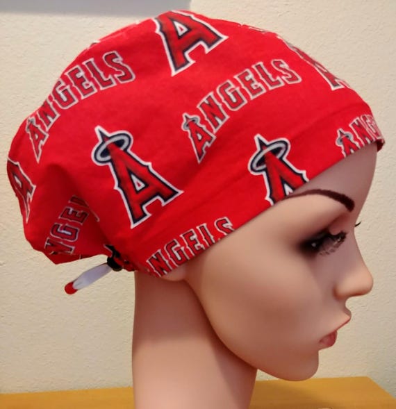 Women's Surgical Cap, Scrub Hat, Chemo Cap, Anaheim Angels