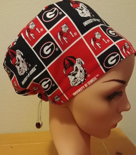 Women's Surgical Cap, Scrub Hat, Chemo Cap, University of Georgia