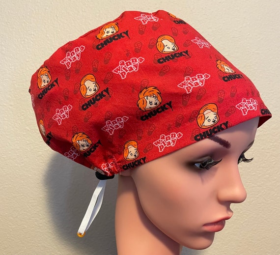 Women's Surgical Cap, Scrub Hat, Chemo Cap, Chucky