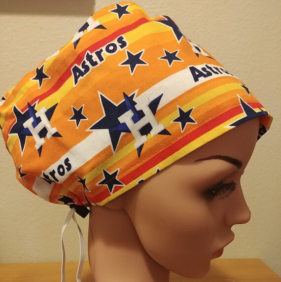 Women's Surgical Cap, Scrub Hat, Chemo Cap,  MLB Houston Astros