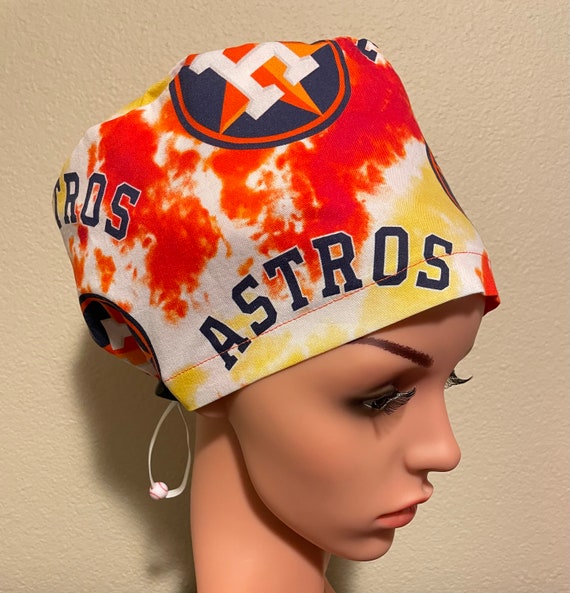 Women's Surgical Cap, Scrub Hat, Chemo Cap,  MLB Houston Astros