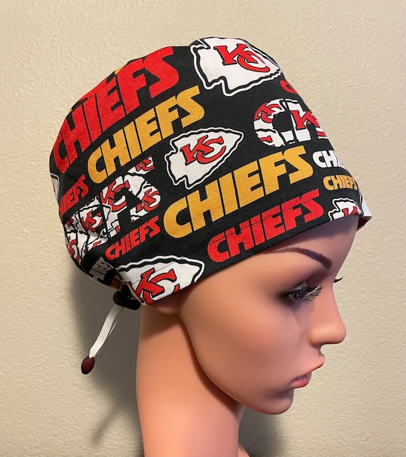 Women's Surgical Cap, Scrub Hat, Chemo Cap, NFL Kansas City Chiefs