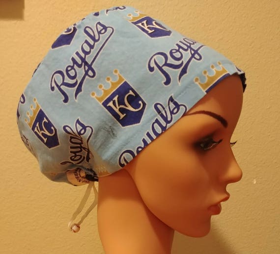 Women's Surgical Cap, Scrub Hat, Chemo Cap, Kansas City Royals