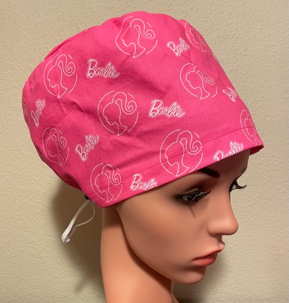 Women's Surgical Cap, Scrub Hat, Chemo Cap,  Barbie