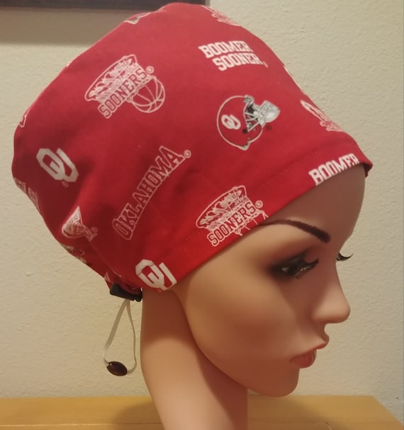 Women's Surgical Cap, Scrub Hat, Chemo Cap, University of Oklahoma