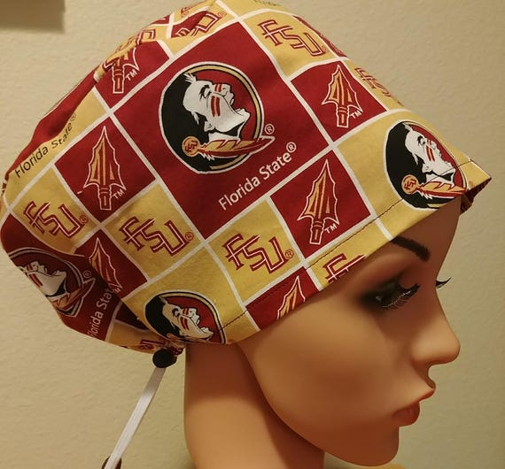 Women's Surgical Cap, Scrub Hat, Chemo Cap,  Florida State University