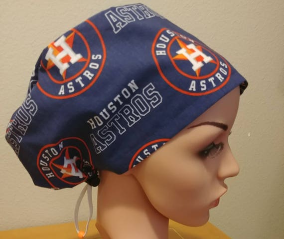 Women's Surgical Cap, Scrub Hat, Chemo Cap,  MLB Houston Astros