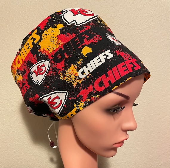 Women's Surgical Cap, Scrub Hat, Chemo Cap, NFL Kansas City Chiefs