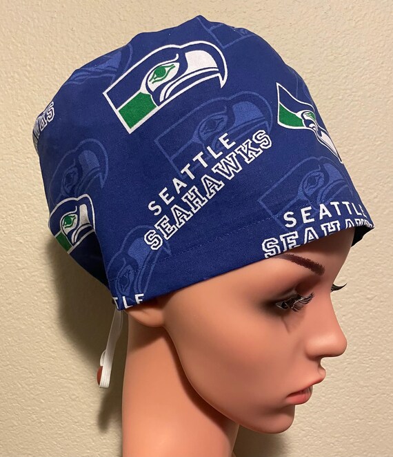 Women's Surgical Cap, Scrub Hat, Chemo Cap, NFL Seattle Seahawks