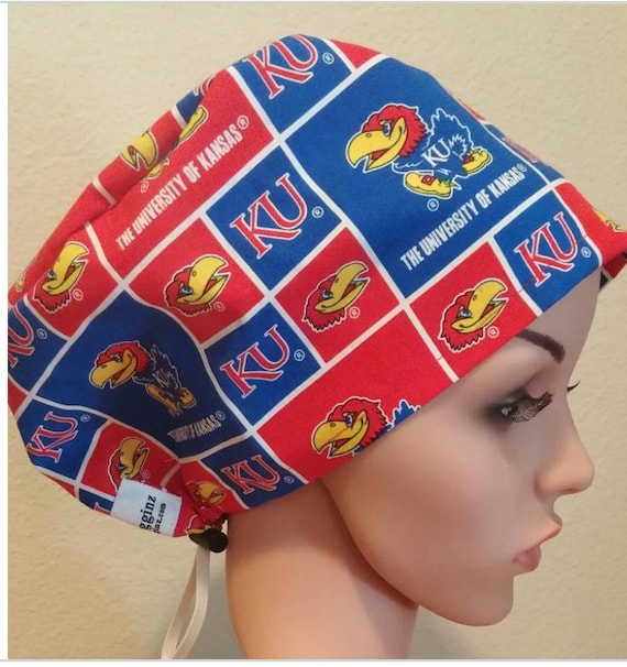 Women's Surgical Cap, Scrub Hat, Chemo Cap, University of Kansas