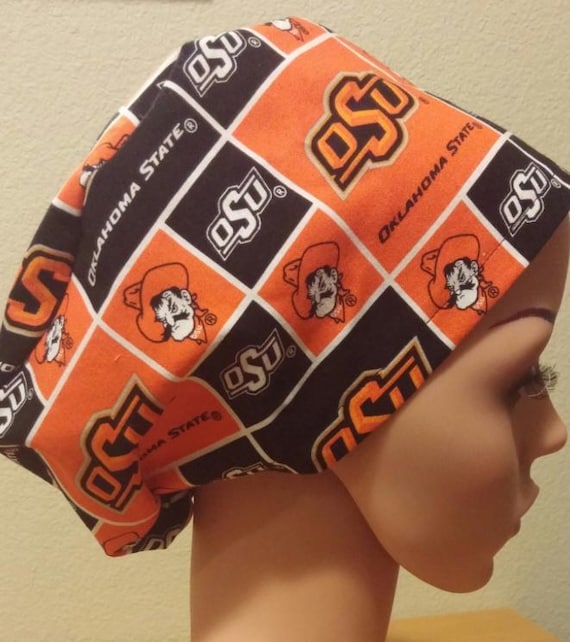 Women's Surgical Cap, Scrub Hat, Chemo Cap, Oklahoma State University