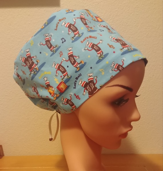 Women's Surgical Cap, Scrub Hat, Chemo Cap, Let's Roll Tootsie Roll